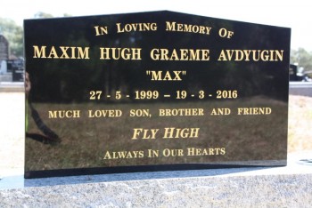 Maxim Hugh Graeme AVDYUGIN - Moorngag Cemetery