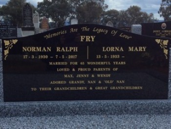 Norman Ralph FRY - Moorngag Cemetery