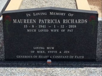 Maureen Patricia RICHARDS - Moorngag Cemetery
