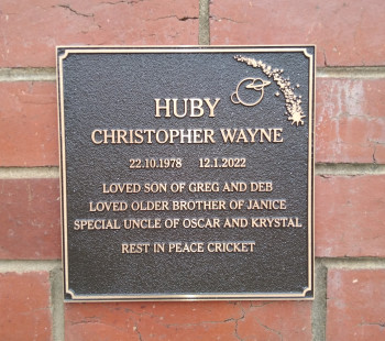 Christopher Wayne HUBY - Moorngag Cemetery