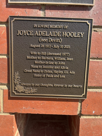 Joyce Adelaide HOOLEY - Moorngag Cemetery