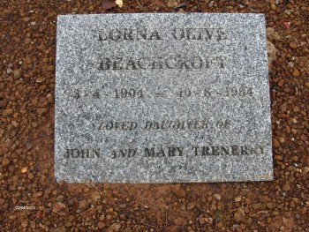 Lorna Olive BEACHCROFT - Moorngag Cemetery