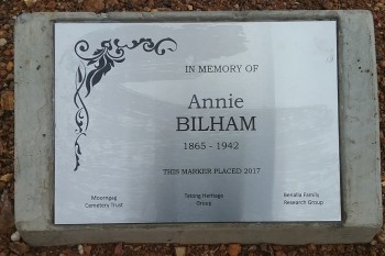 Annie BILHAM - Moorngag Cemetery
