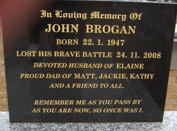 John Anthony BROGAN - Moorngag Cemetery