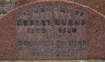 Robert Frank BURNS - Moorngag Cemetery