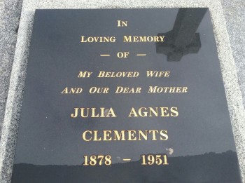 Julia Agnes CLEMENTS - Moorngag Cemetery