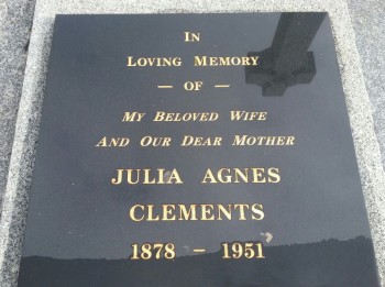 Julia Agnes CLEMENTS - Moorngag Cemetery