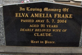 Elva Amelia FRAKE - Moorngag Cemetery