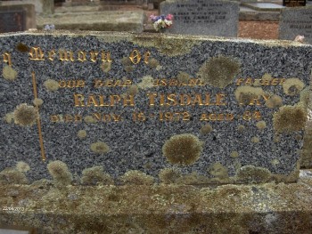 Ralph Tisdale FRY - Moorngag Cemetery