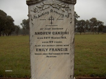 Emily Elizabeth GANDINI - Moorngag Cemetery