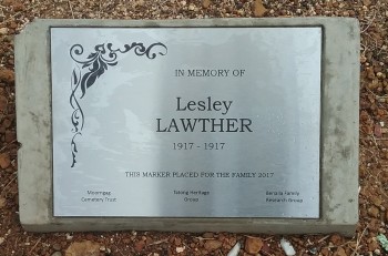 Leslie LAWTHER - Moorngag Cemetery