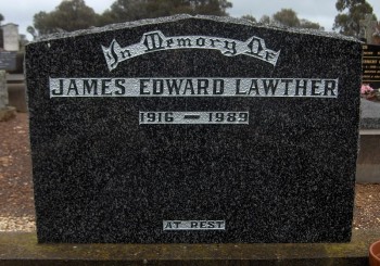 James Edward LAWTHER - Moorngag Cemetery