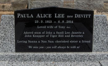 Paula Alice LEE - Moorngag Cemetery