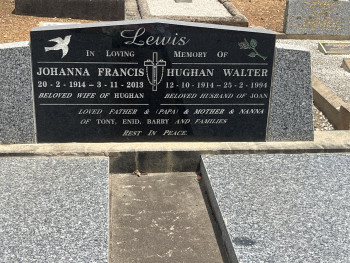 Johanna Frances (Joan) LEWIS - Moorngag Cemetery