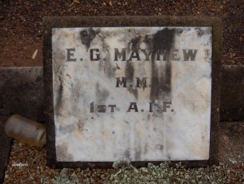 Ernest Glanville MAYHEW - Moorngag Cemetery