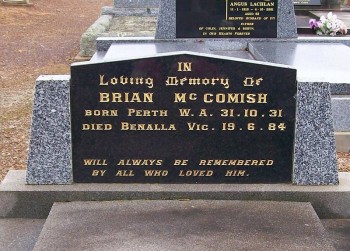 Brian MCCOMISH - Moorngag Cemetery