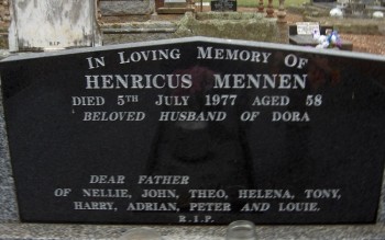 Henricus MENNEN - Moorngag Cemetery