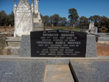 Theodora (Dora) MENNEN - Moorngag Cemetery