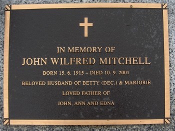 Wilfred John MITCHELL - Moorngag Cemetery