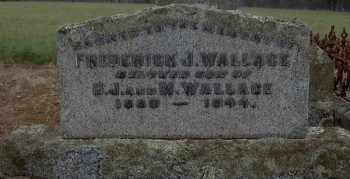 Frederick John WALLACE - Moorngag Cemetery