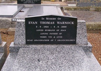Evan Thomas WARNOCK - Moorngag Cemetery
