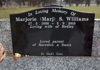 Marjorie S. WILLIAMS - Moorngag Cemetery
