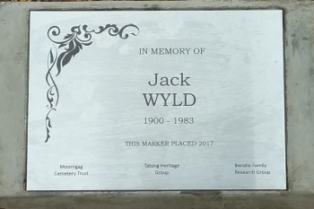 Jack WYLD - Moorngag Cemetery