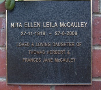 Nita Ellen Leila MCCAULEY - Moorngag Cemetery