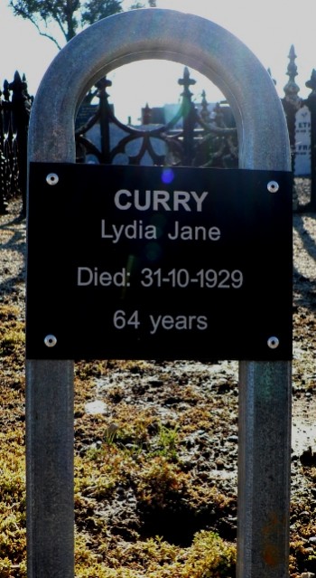 Lydia Jane CURRY - Winton Cemetery