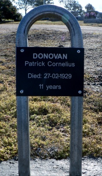 Patrick Cornelius DONOVAN - Winton Cemetery