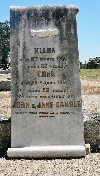 Edna Grace GAMBLE - Winton Cemetery