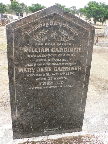 Mary Jane GARDINER - Winton Cemetery