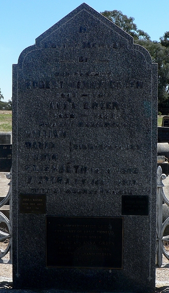 Anna GREEN - Winton Cemetery