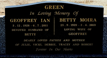 Betty Moira GREEN - Winton Cemetery