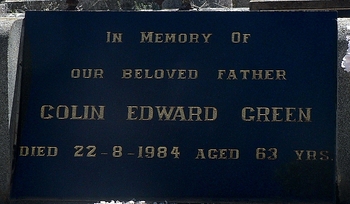Colin Edward GREEN - Winton Cemetery