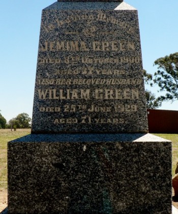 Jemima GREEN - Winton Cemetery