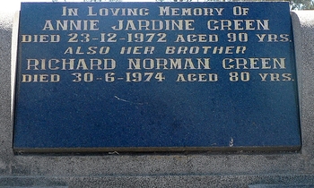 Richard Norman GREEN - Winton Cemetery