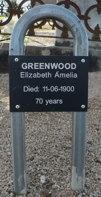 Elizabeth GREENWOOD - Winton Cemetery
