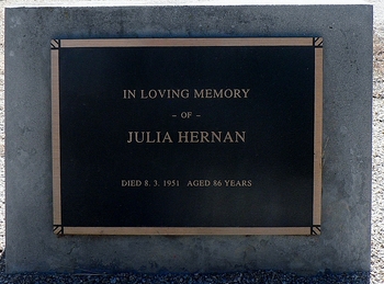 Julia HERNAN - Winton Cemetery