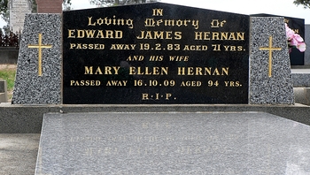 Mary Ellen HERNAN - Winton Cemetery
