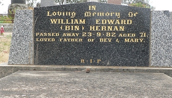 William Edward HERNAN - Winton Cemetery
