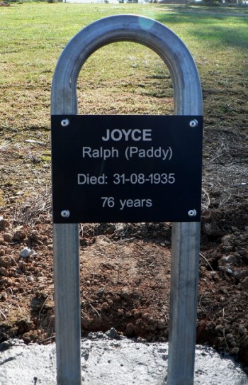 Ralph (Paddy) JOYCE - Winton Cemetery