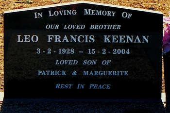 Leo Francis KEENAN - Winton Cemetery