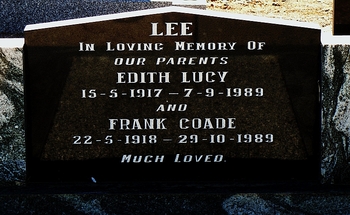 Frank Coade LEE - Winton Cemetery