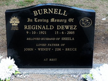 Reginald Dewez BURNELL - Winton Cemetery