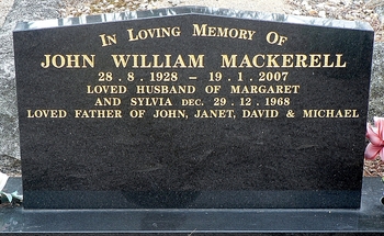John William MACKERELL - Winton Cemetery