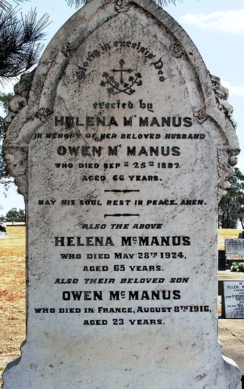 Helena MCMANUS - Winton Cemetery
