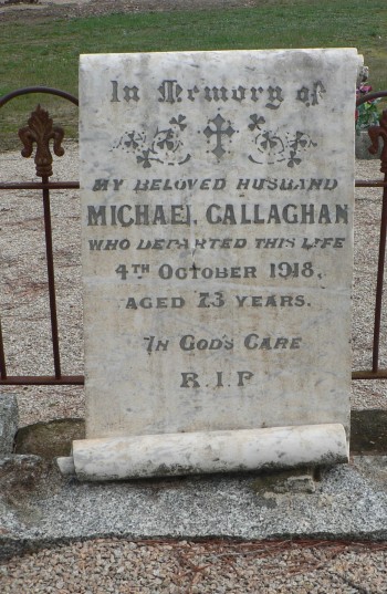 Michael CALLAGHAN - Winton Cemetery