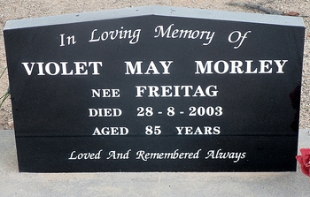 Violet May MORLEY - Winton Cemetery