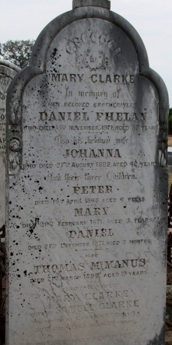 Johanna PHELAN - Winton Cemetery
